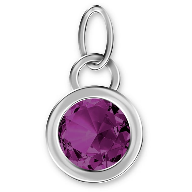 GiftJewelryShop Blue with Grey Aids Ribbon Light Amethyst Crystal June Birthstone Flower Dangle Charm Bracelets GiftJewelryShop Blue with Grey Aids Ribbon Light Amethyst Crystal June Birthstone Flower Dangle Charm Bracelets